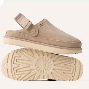 UGG Beige Suede Slingback Shoes